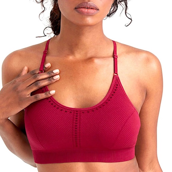 SOLD NWT Presyon Asana Raspberry Sports Bra - Picture 3 of 4